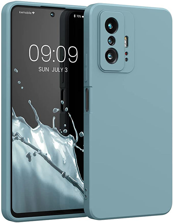 KW Xiaomi 11T / 11T Pro Θήκη Σιλικόνης Rubberized TPU - Arctic Blue - 56573.207 - likebrands.gr
