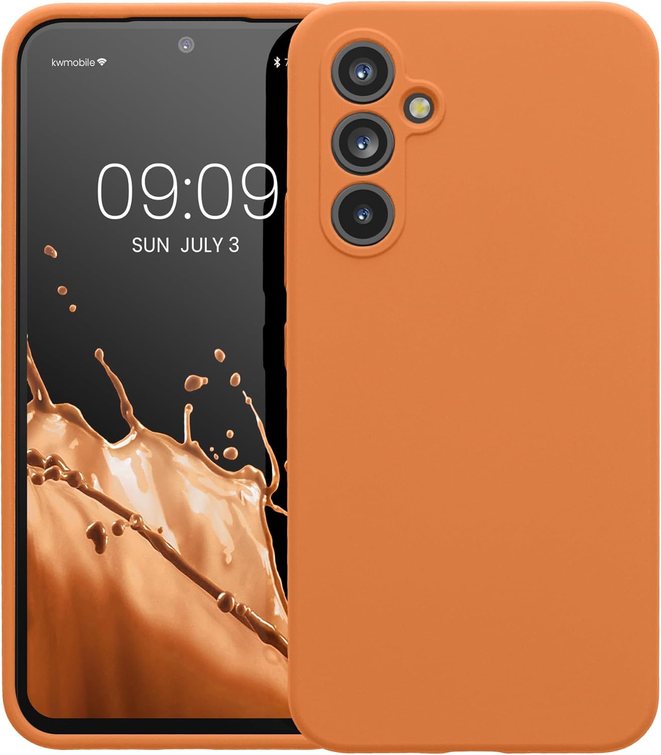 KW Samsung Galaxy A54 5G Θήκη Σιλικόνης Rubberized TPU - Warm Apricot