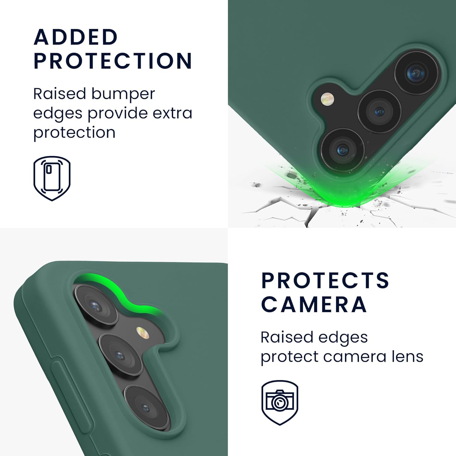 KW Samsung Galaxy S24 Θήκη Σιλικόνης Rubberized TPU - Forest Green