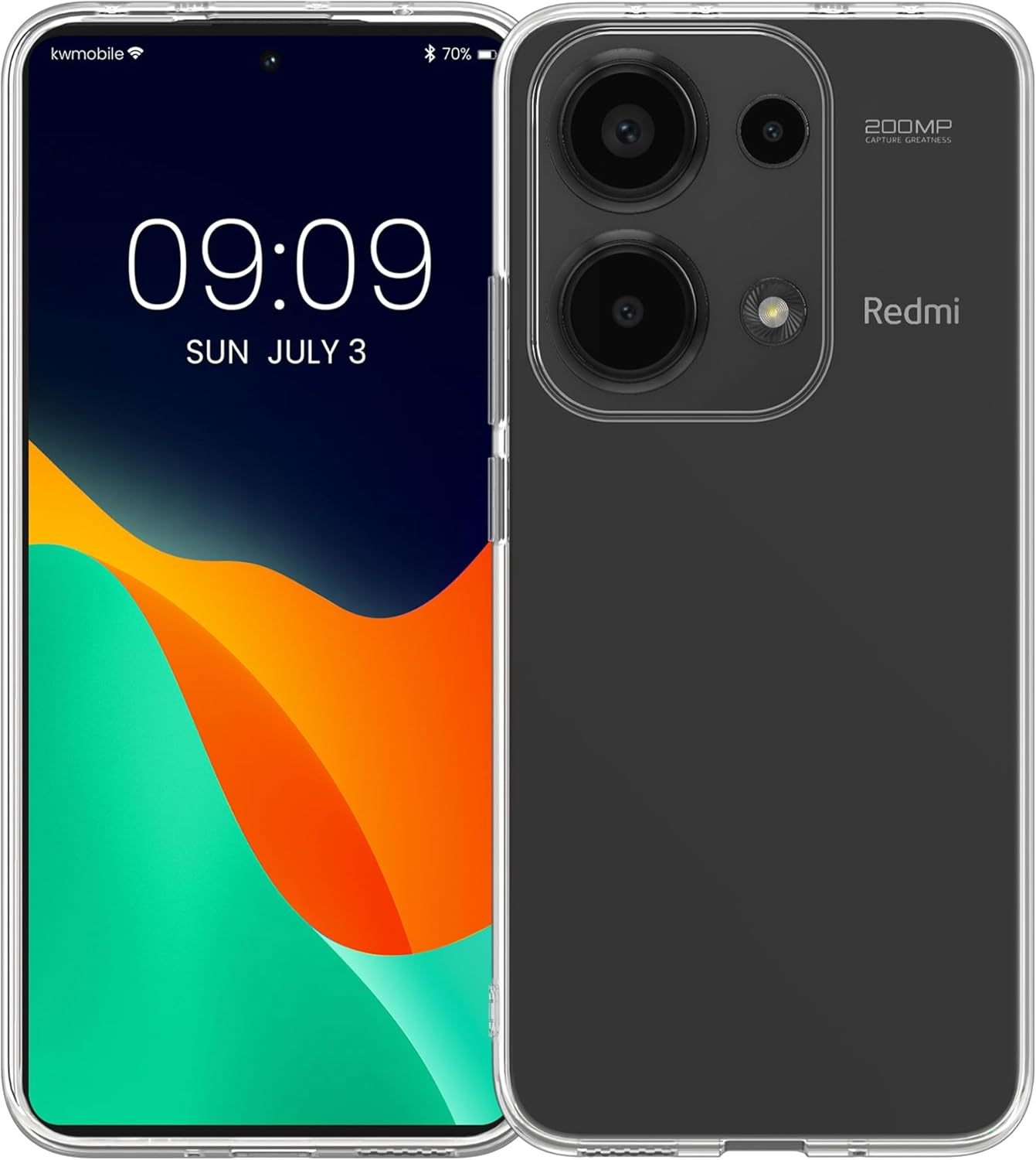 KW Xiaomi Redmi Note 13 4G Θήκη Σιλικόνης Crystal TPU - Διάφανη