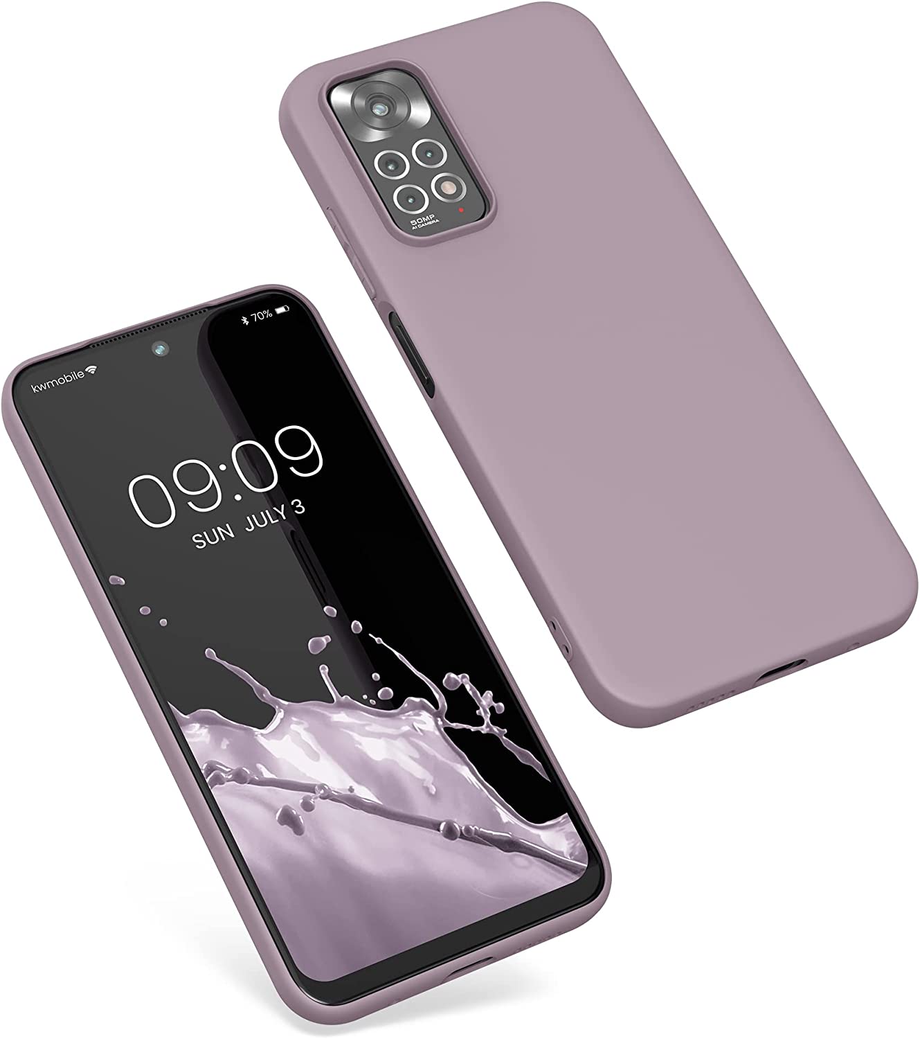 KW Xiaomi Redmi Note 11 / Redmi Note 11S Θήκη Σιλικόνης TPU - Nude Purple - 57368.236