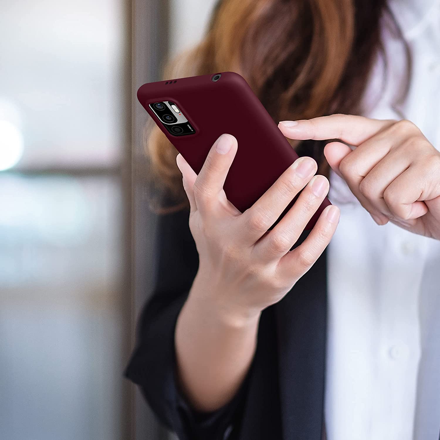 KW Xiaomi Redmi Note 10 5G Θήκη Σιλικόνης TPU - Bordeaux Purple - 54947.187