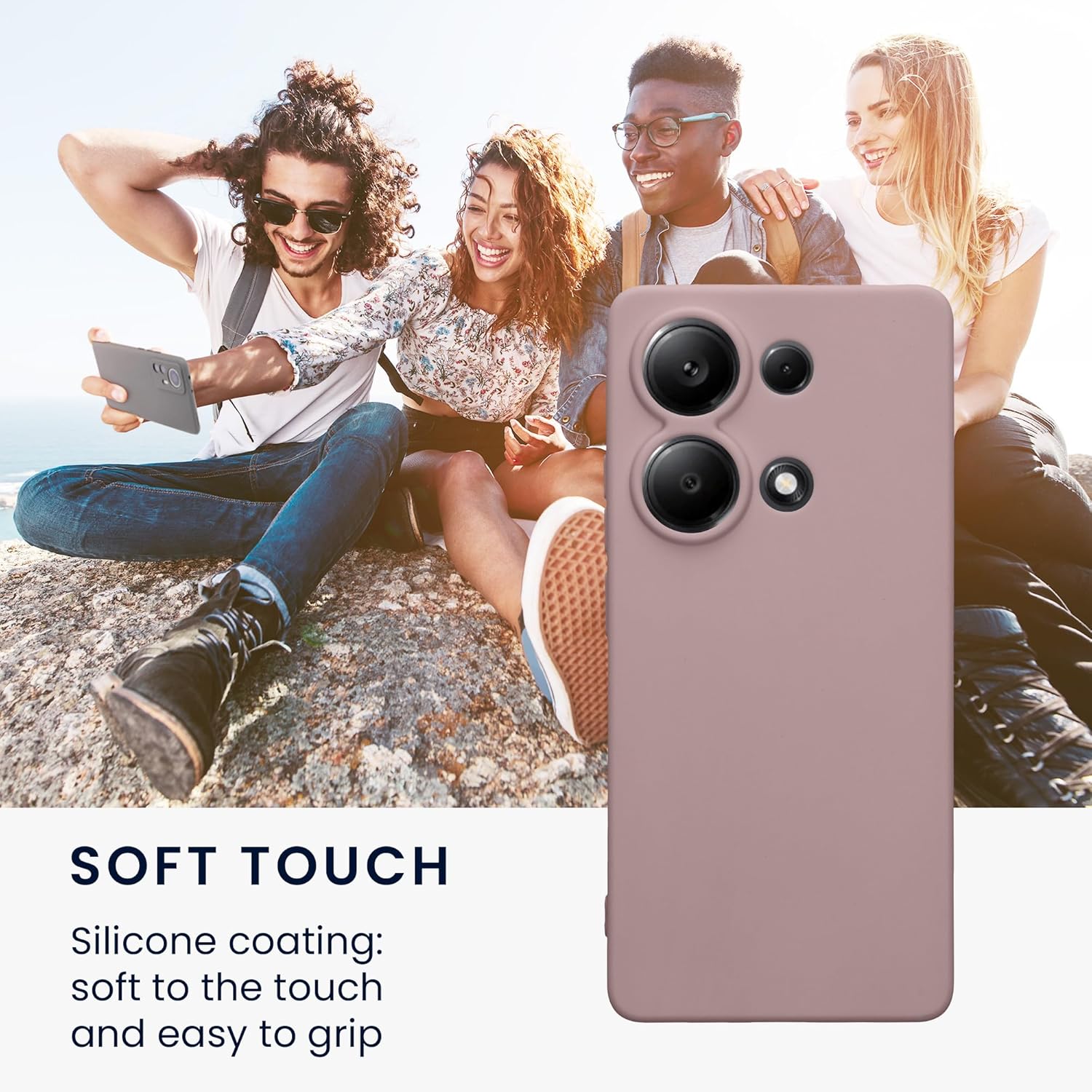 KW Xiaomi Redmi Note 13 Pro 4G Θήκη Σιλικόνης TPU - Nude Lilac