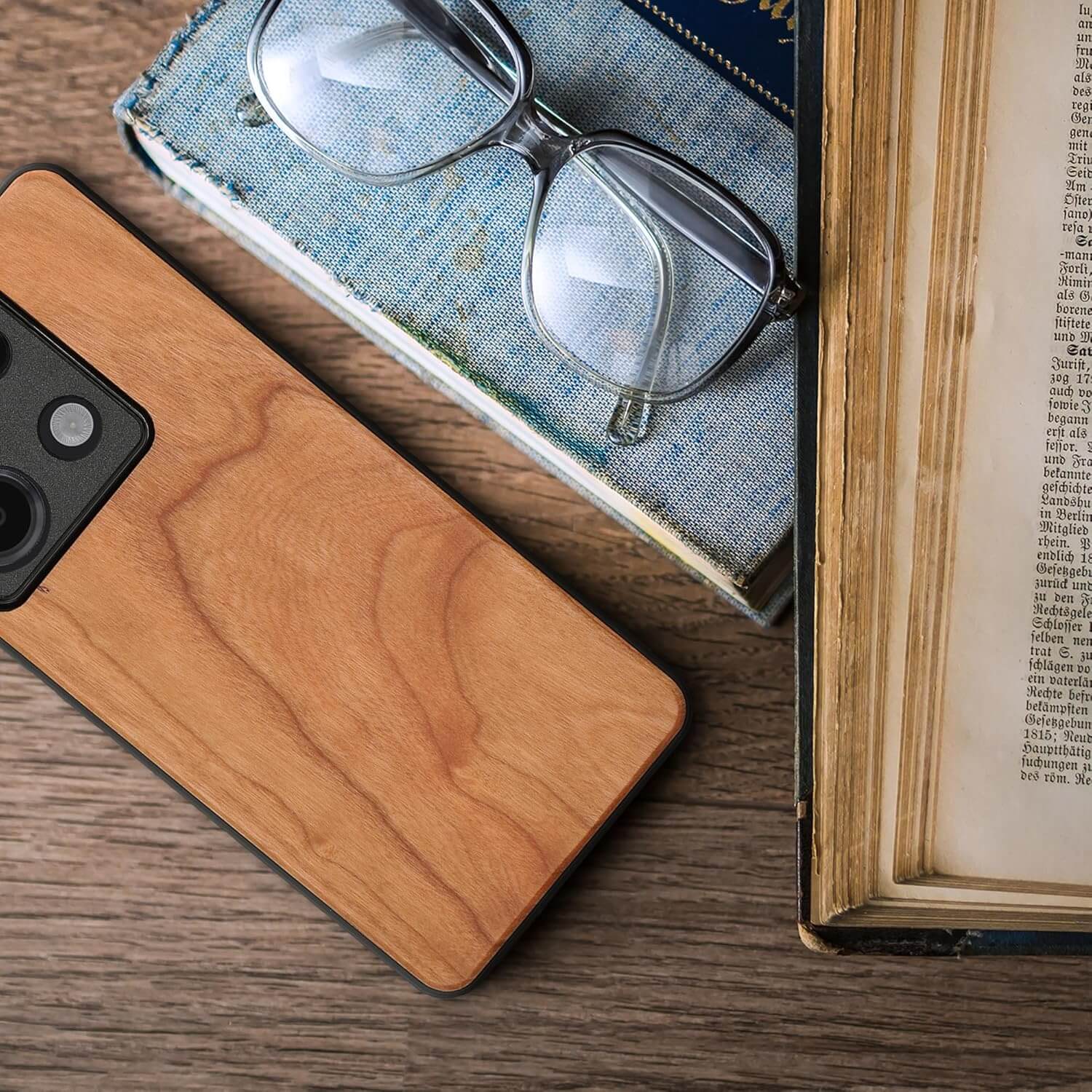 KW Xiaomi Redmi Note 13 Pro 5G / Poco X6 5G Θήκη από Φυσικό Ξύλο - Brown