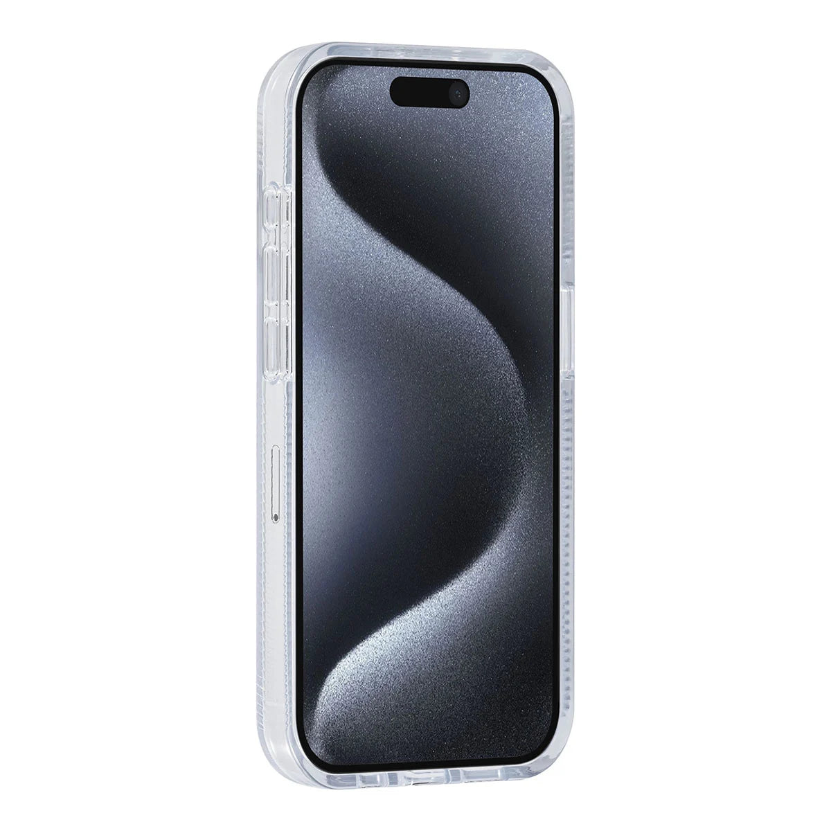 Tuniq iPhone 15 Pro - Σκληρή Θήκη με Πλαίσιο Σιλικόνης - Ημιδιάφανο Λευκό / Διάφανο