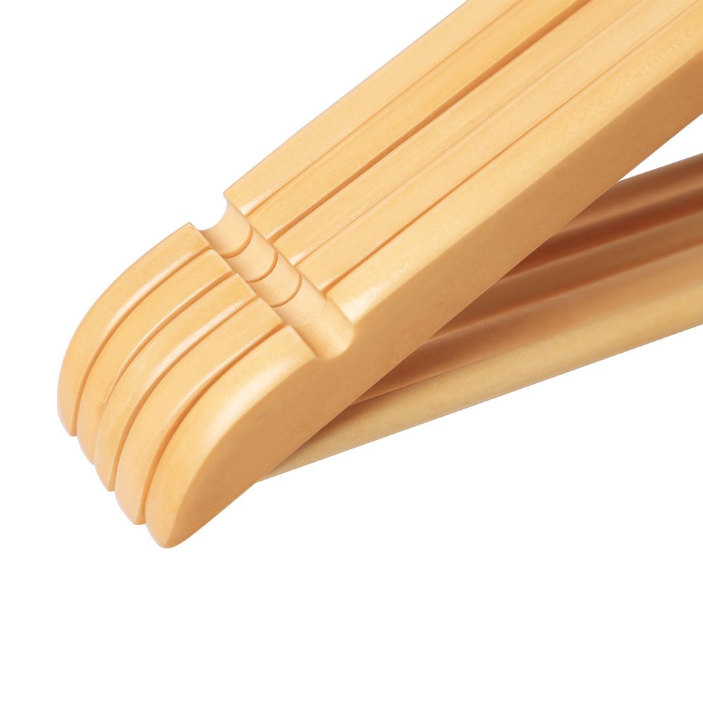 Songmics Σετ με 50 Ξύλινες Κρεμάστρες Ρούχων - Natural - CRW001-50