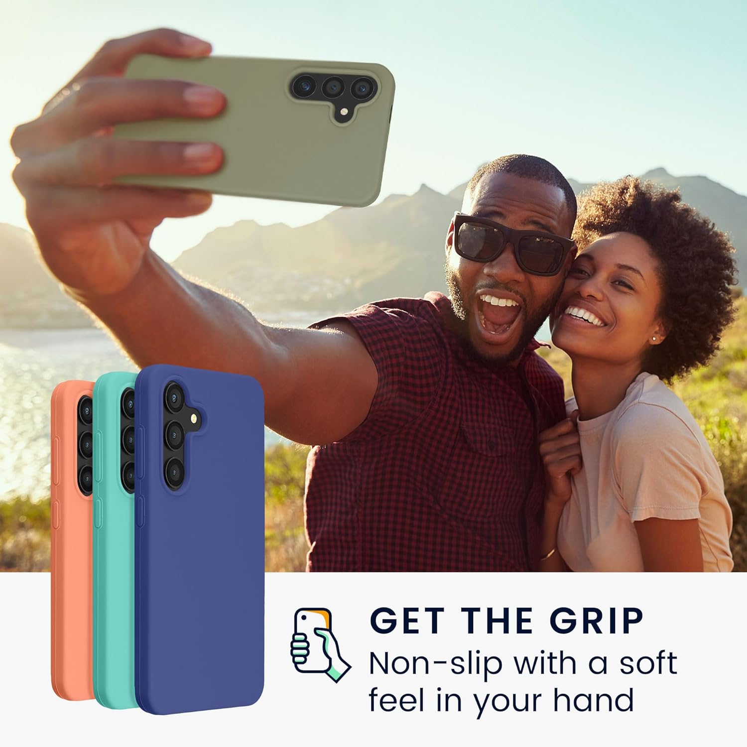 KW Samsung Galaxy S24 Θήκη Σιλικόνης Rubberized TPU - Grey Green