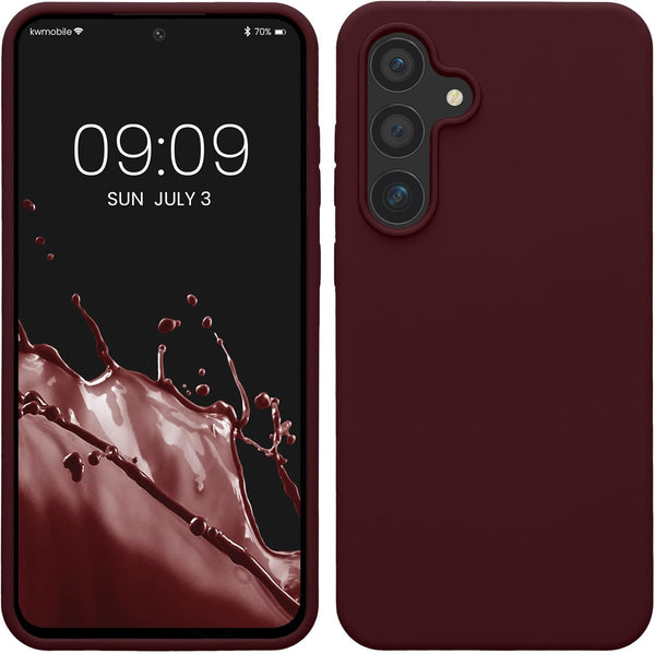 KW Samsung Galaxy S24 FE Θήκη Σιλικόνης Rubberized TPU - Bordeaux Purple
