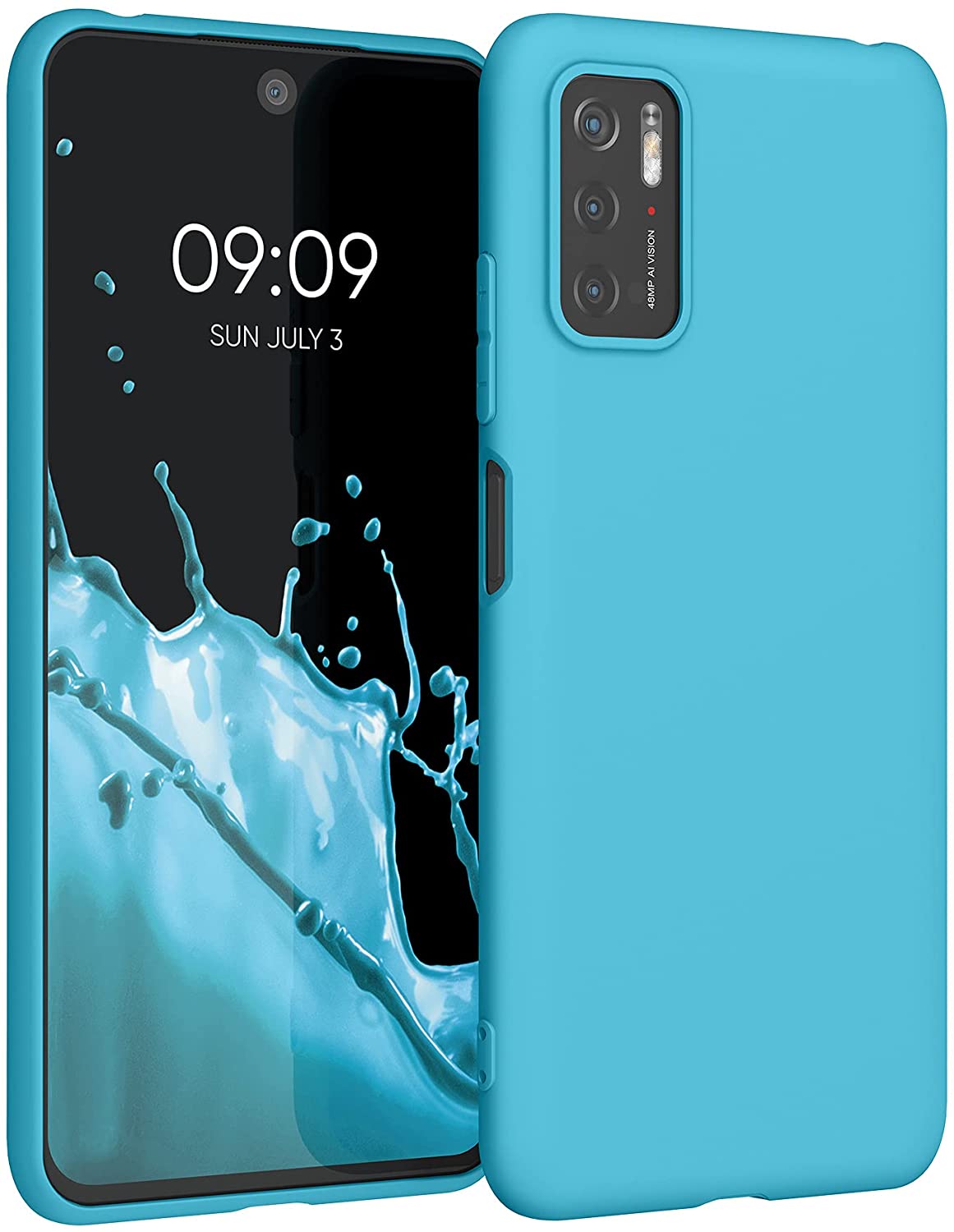 KW Xiaomi Poco M3 Pro 5G Θήκη Σιλικόνης TPU - Sea Blue - 55363.223