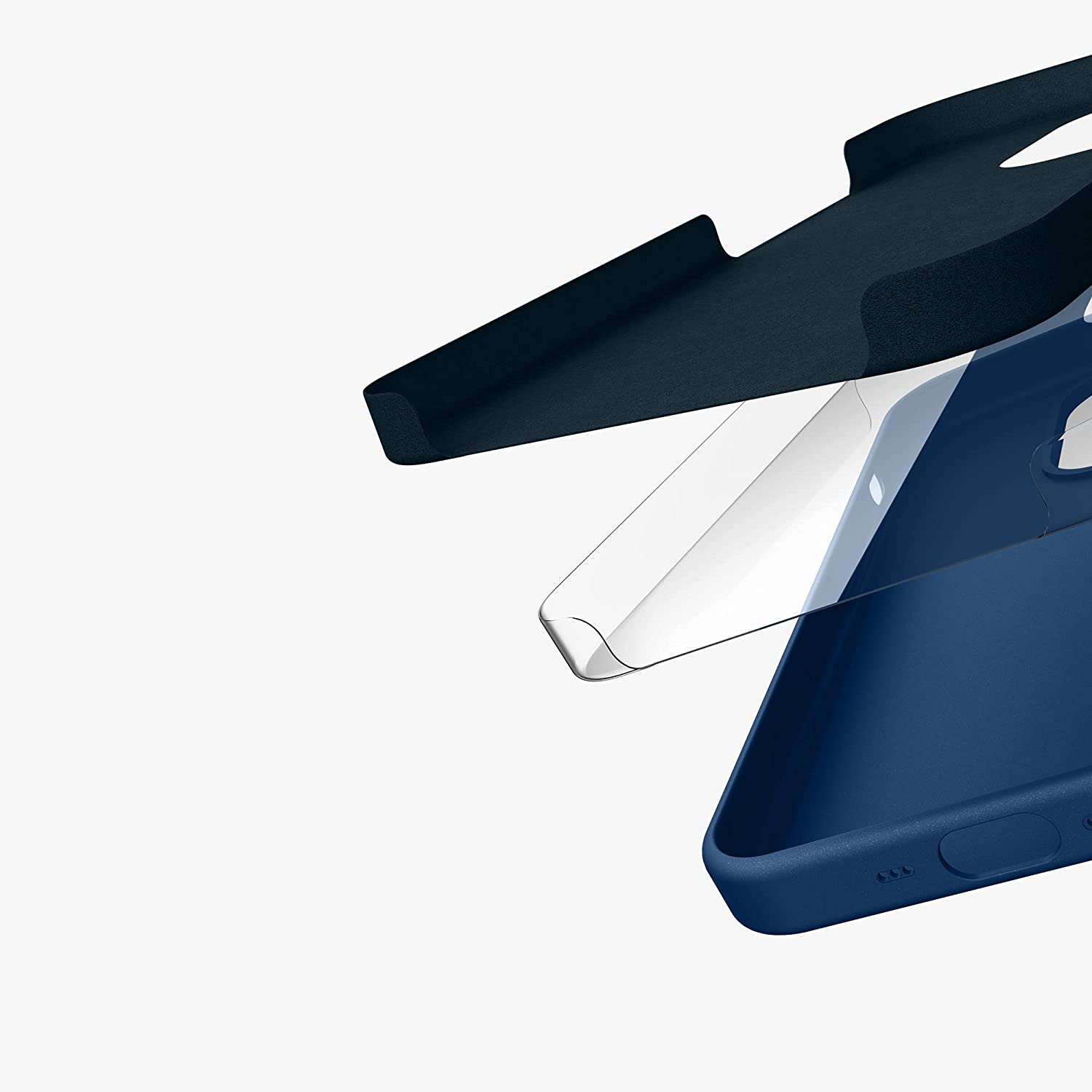 KW iPhone 14 Pro Θήκη Σιλικόνης TPU - Navy Blue - 59073.116