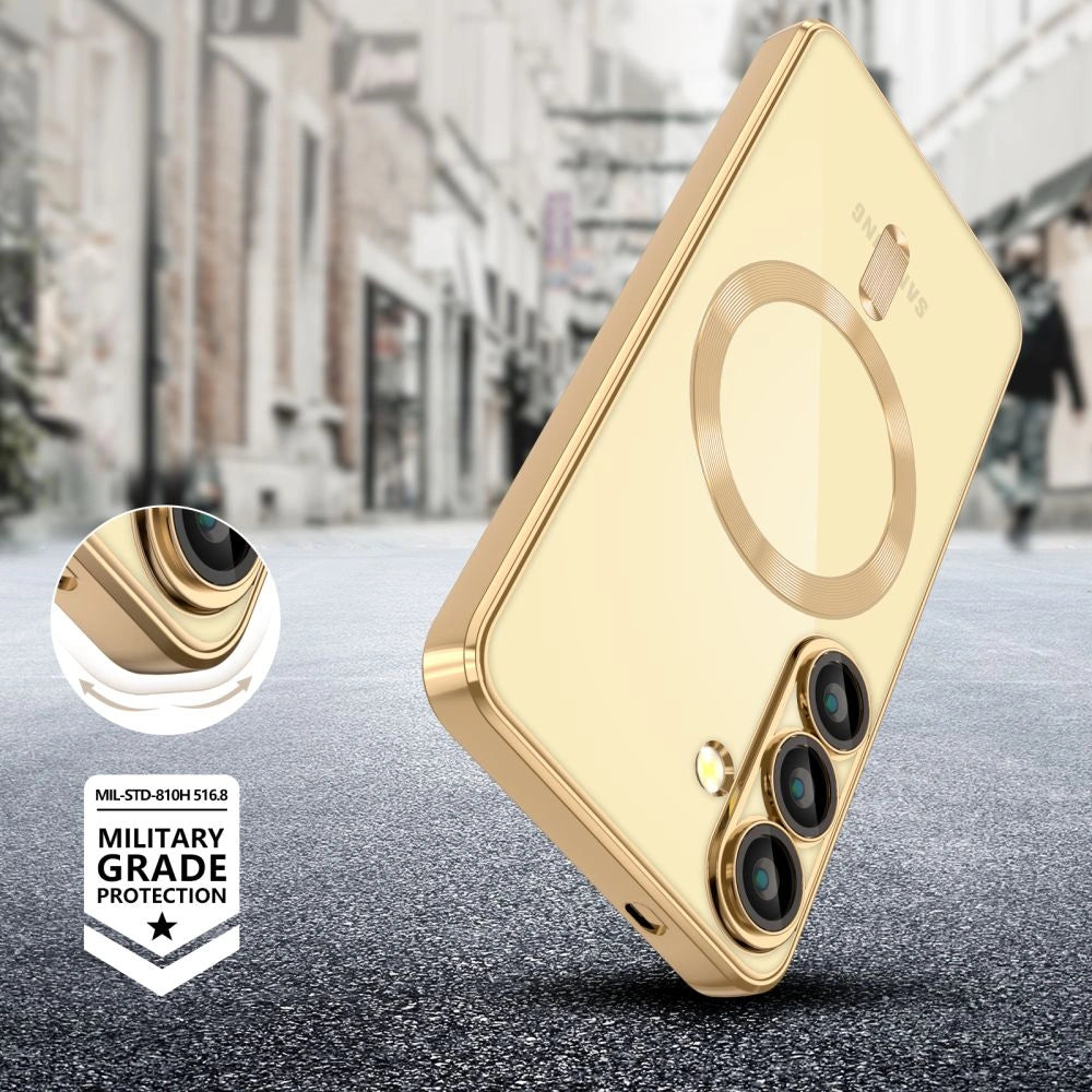 Tech-Protect Samsung Galaxy A26 5G MagFlex Θήκη Σιλικόνης TPU με MagSafe - Shiny Gold