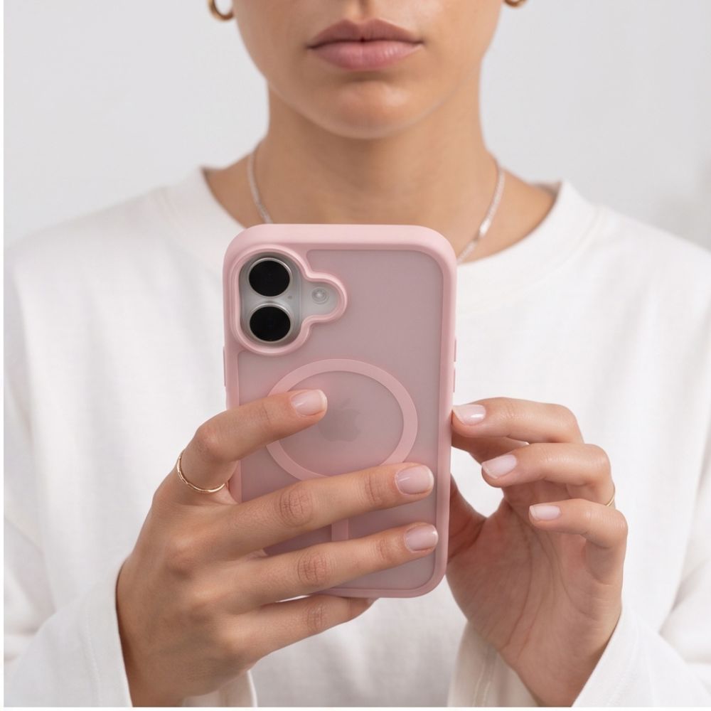 Tech-Protect iPhone 17 - Σκληρή Θήκη με Πλαίσιο Σιλικόνης και MagSafe - BasicMag - Matte Pink