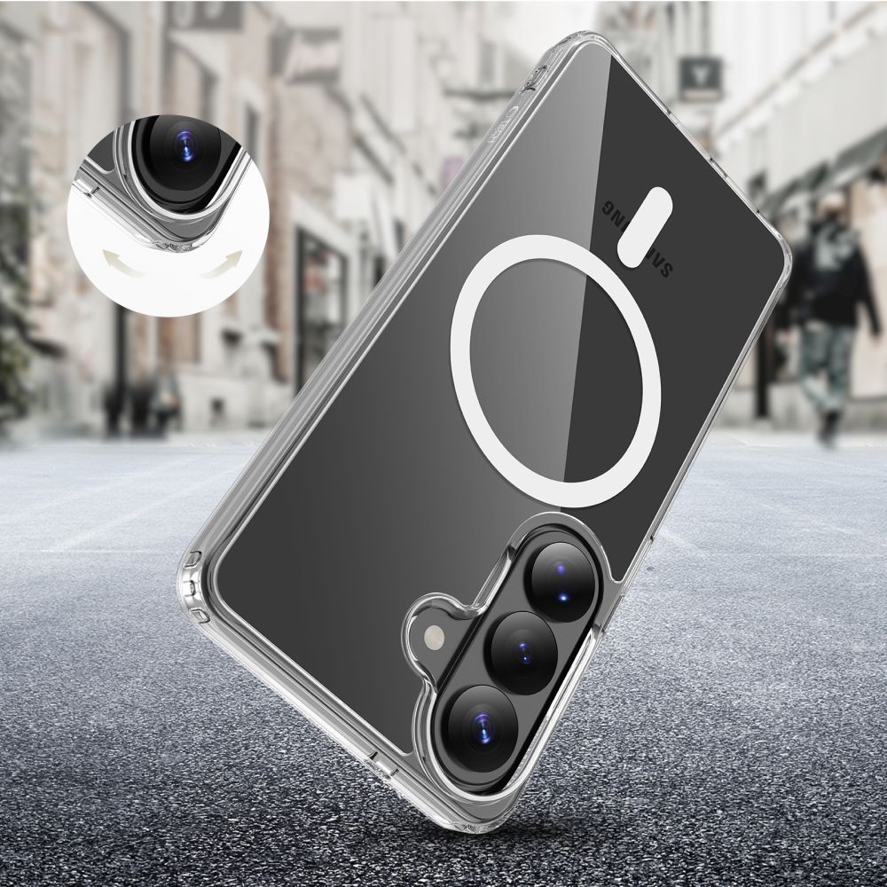 Tech - Protect Samsung Galaxy S26 Plus - Σκληρή Θήκη με Πλαίσιο Σιλικόνης - Flexair Hybrid MagSafe - Clear