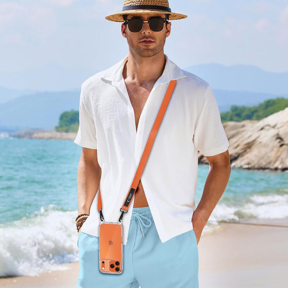Tech-Protect Universal Λουράκι για Θήκη Κινητού - C6S Rope CrossBody Strap - Cosmic Orange