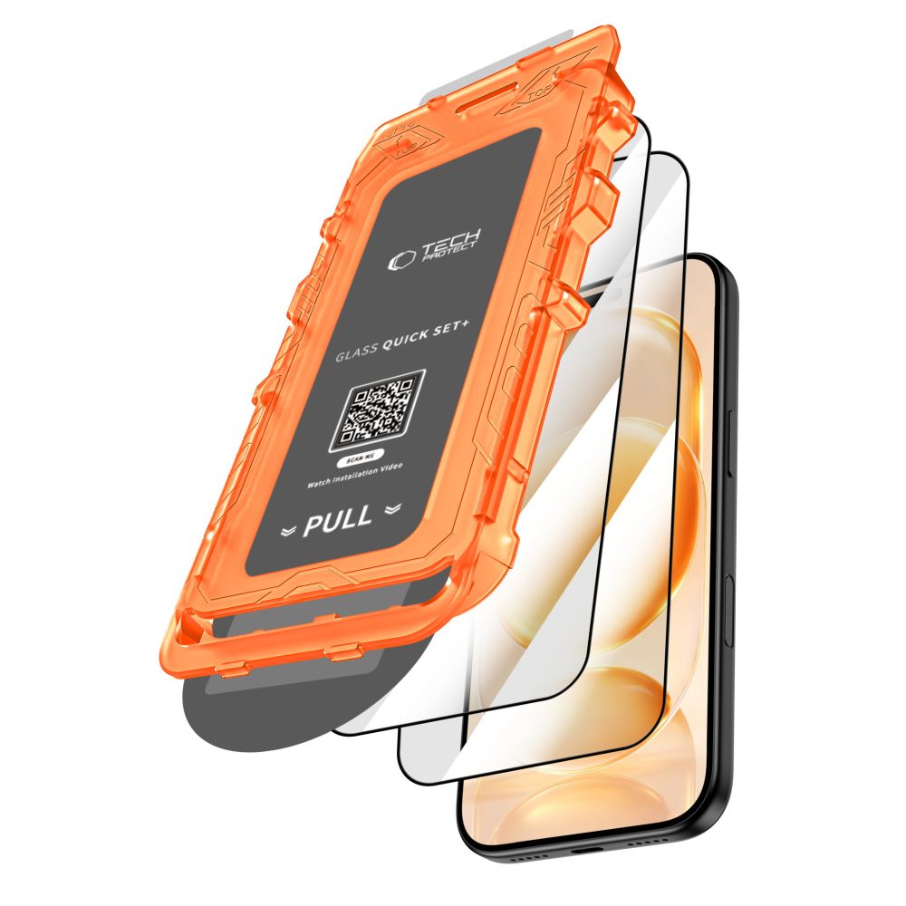 Tech-Protect iPhone 18 Pro Max / iPhone 17 Pro Max - Σετ με 2 Full Screen Αντιχαρακτικά Γυαλιά Οθόνης με Οδηγό Τοποθέτησης - Quick Set Plus - Black
