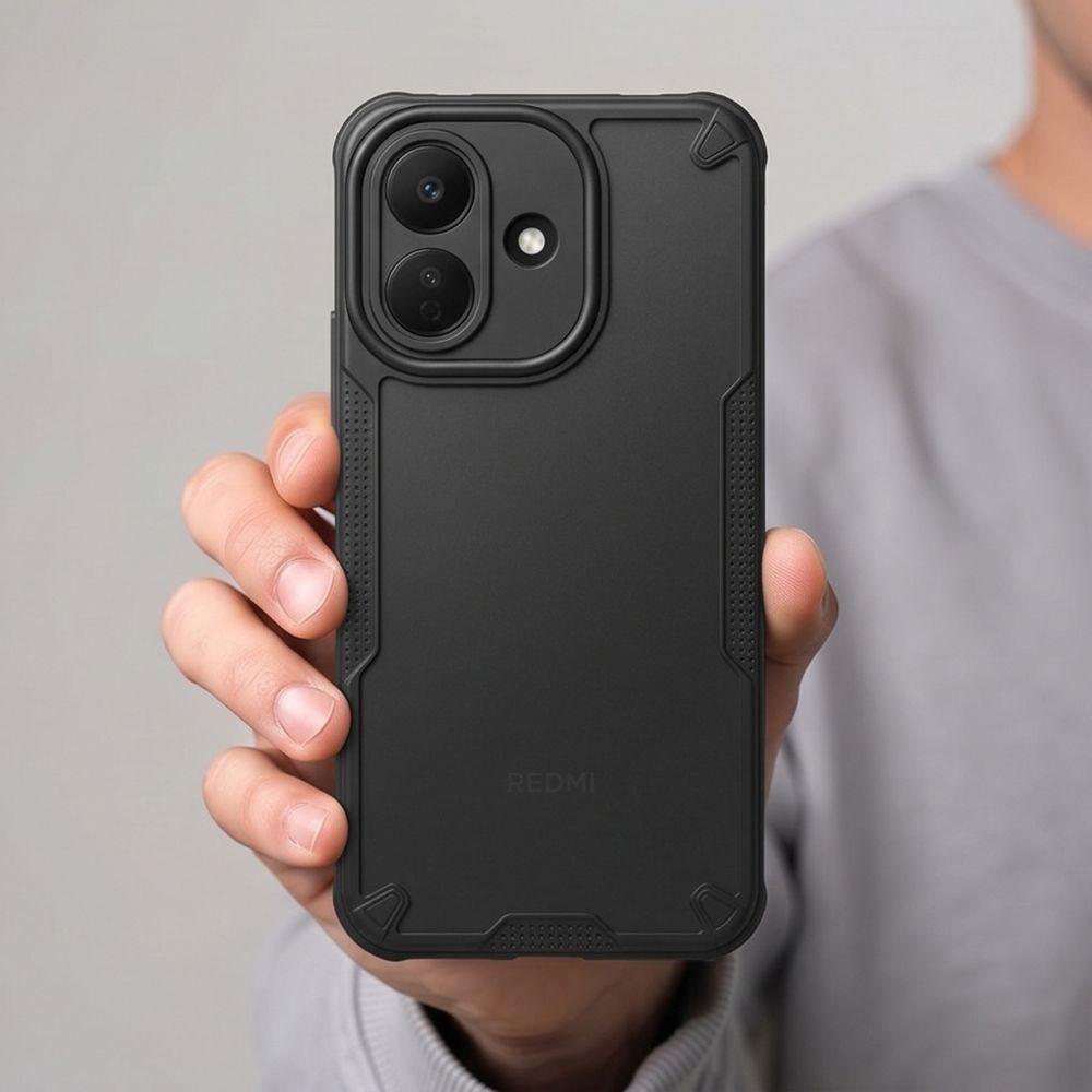 Tech-Protect Xiaomi Redmi Note 17 Pro 5G - Σκληρή Θήκη με Πλαίσιο Σιλικόνης - Rugged Shield - Matte Black