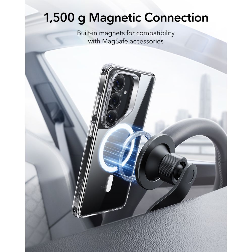 ESR Samsung Galaxy S26 - Σκληρή Θήκη με Πλαίσιο Σιλικόνης και MagSafe - Classic Hybrid Kickstand MagSafe - Clear