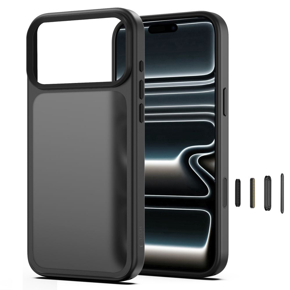 Tech-Protect iPhone 18 Pro / iPhone 17 Pro - Σκληρή Θήκη με Πλαίσιο Σιλικόνης - MagMat CC - Matte Black