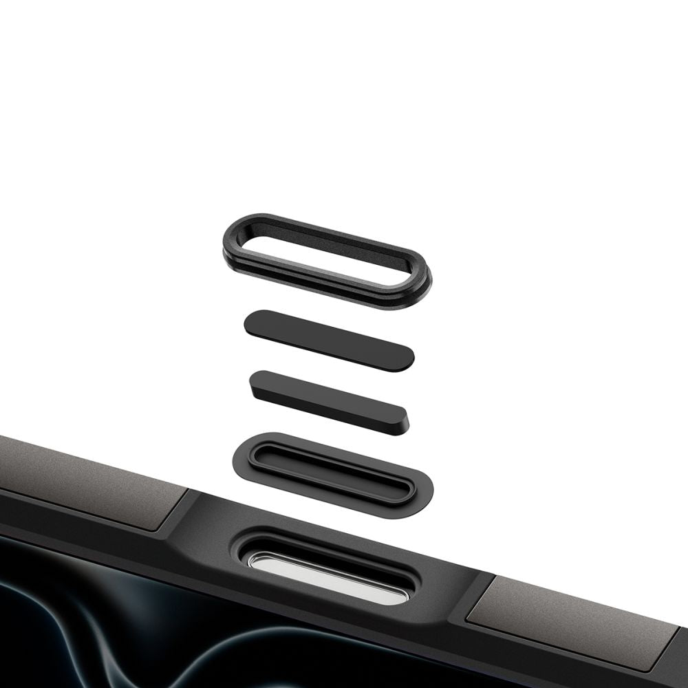 Spigen iPhone 18 Pro Max / iPhone 17 Pro Max - MagSafe Σκληρή Θήκη με Πλαίσιο Σιλικόνης και Σταντ - Tough Armor T Mag - Gunmetal