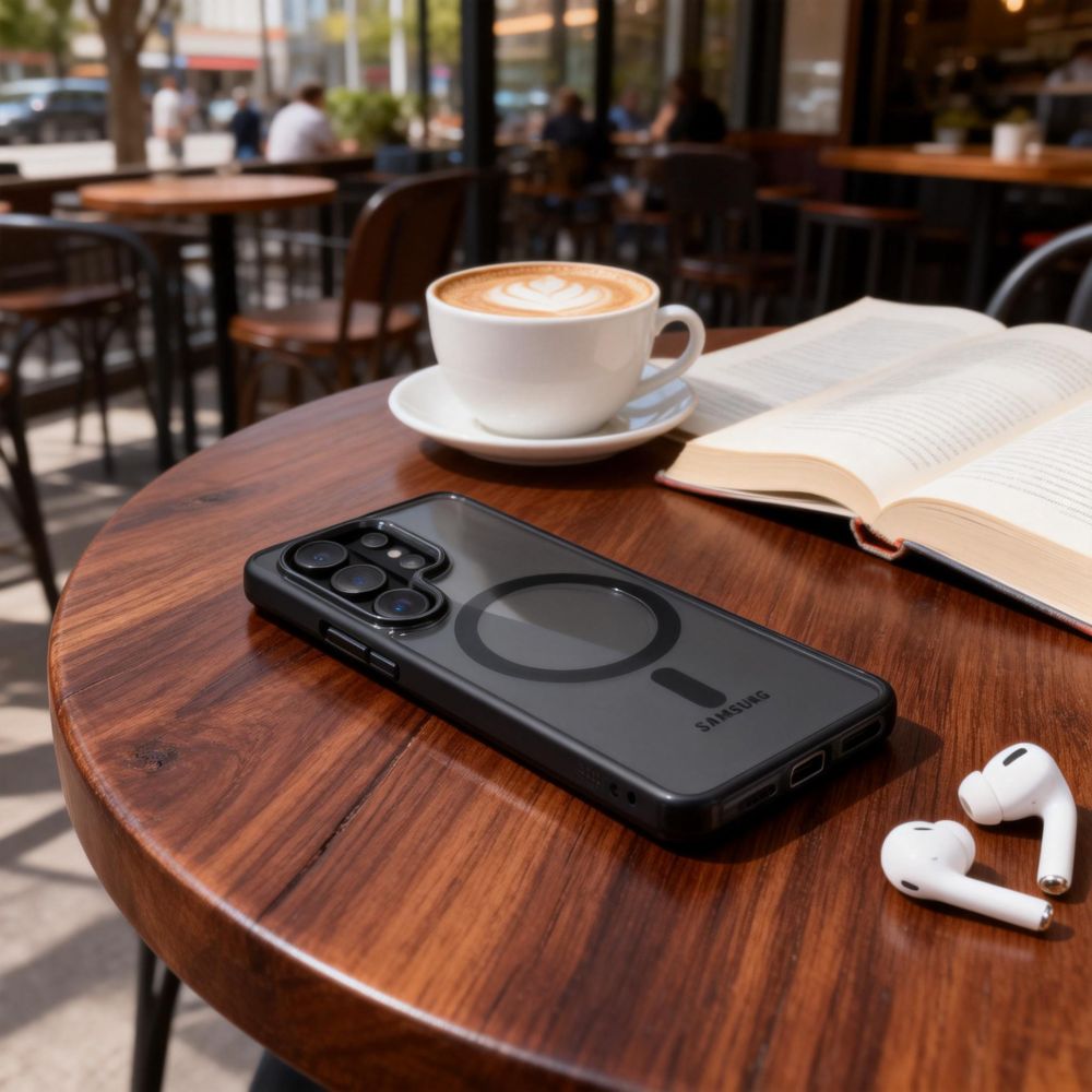 Tech - Protect Samsung Galaxy S26 Ultra - Σκληρή Θήκη με Πλαίσιο Σιλικόνης και MagSafe - MagMat MagSafe - Clear / Black