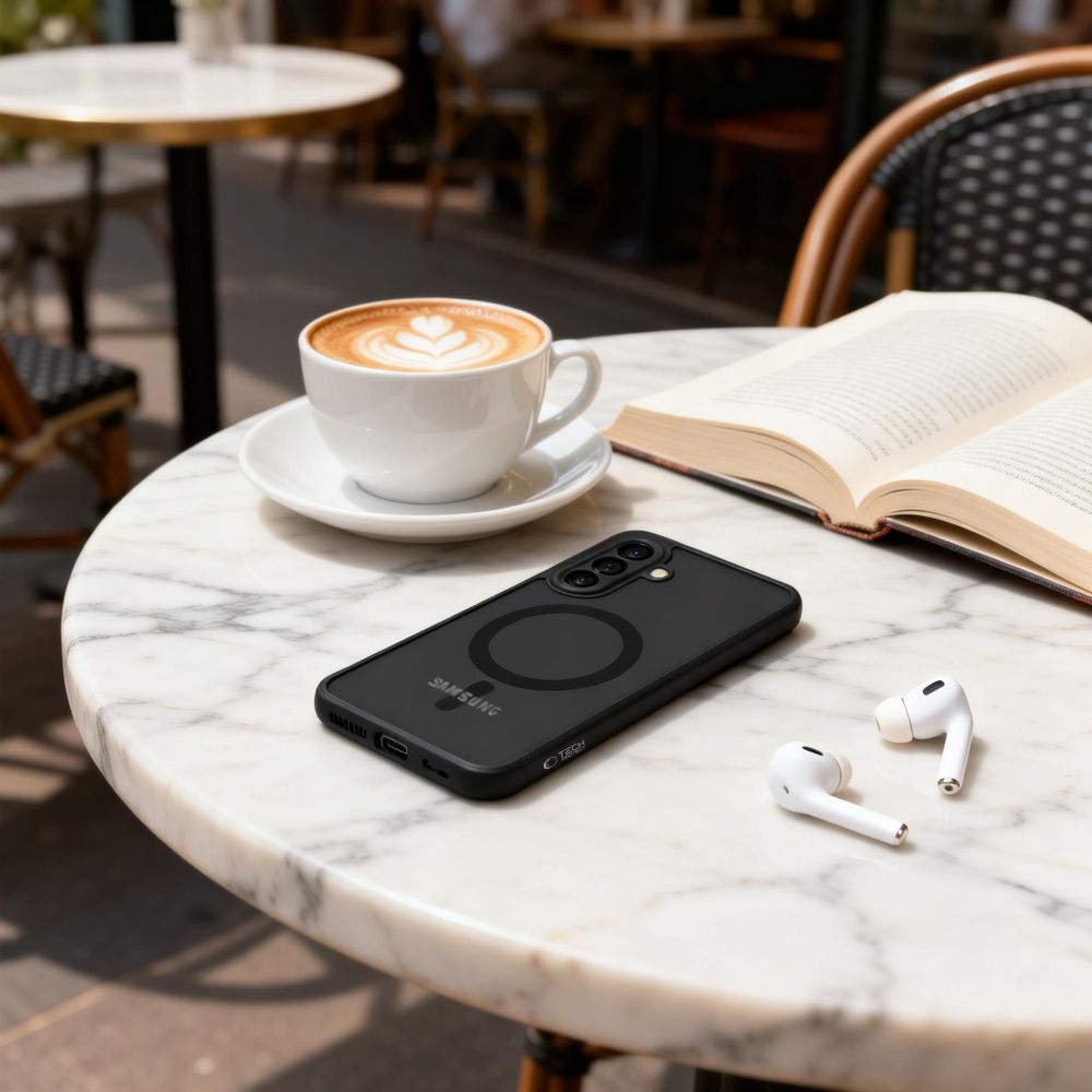 Tech - Protect Samsung Galaxy A57 5G - Σκληρή Θήκη με Πλαίσιο Σιλικόνης και MagSafe - MagMat MagSafe - Matte Black