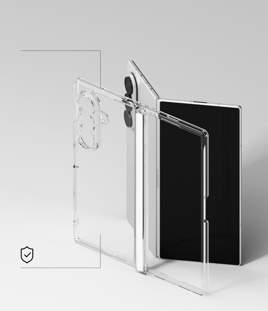 Ringke Samsung Galaxy Z Fold8 Ultra - Σκληρή Θήκη με Πλαίσιο Σιλικόνης - Fusion Flap - Clear