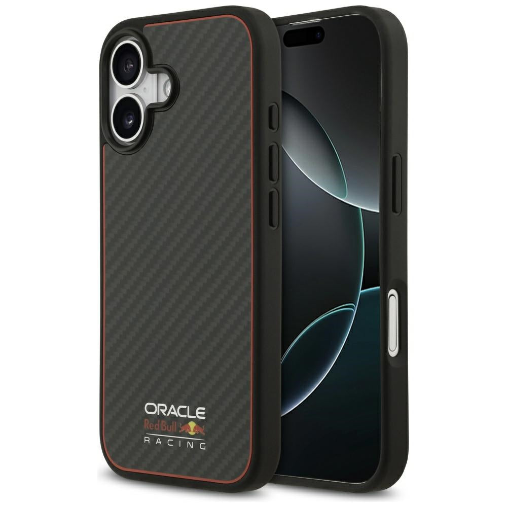 Red Bull iPhone 17 - Kevlar Logo Matt MagSafe - Σκληρή Θήκη με Πλαίσιο Σιλικόνης - Black - RBHMP17S24CFOSK