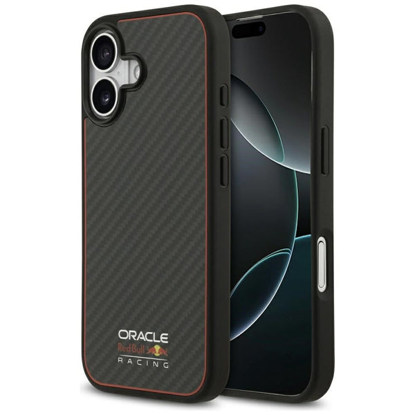 Red Bull iPhone 17 - Kevlar Logo Matt MagSafe - Σκληρή Θήκη με Πλαίσιο Σιλικόνης - Black - RBHMP17S24CFOSK