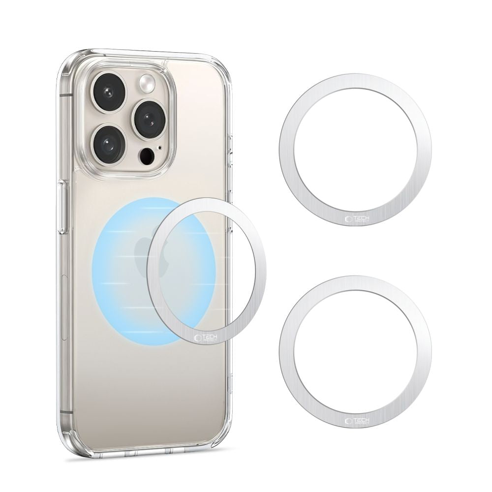 Tech-Protect MMP-110 Magnetic Δακτύλιος MagSafe - 2 Τεμάχια - Silver / Silver