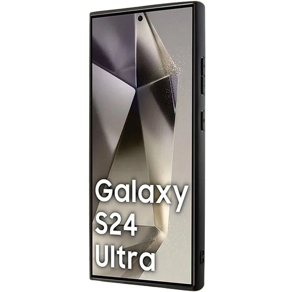 BMW Samsung Galaxy S24 Ultra Carbon Tricolor Line MagSafe Σκληρή Θήκη με Πλαίσιο Σιλικόνης - Black