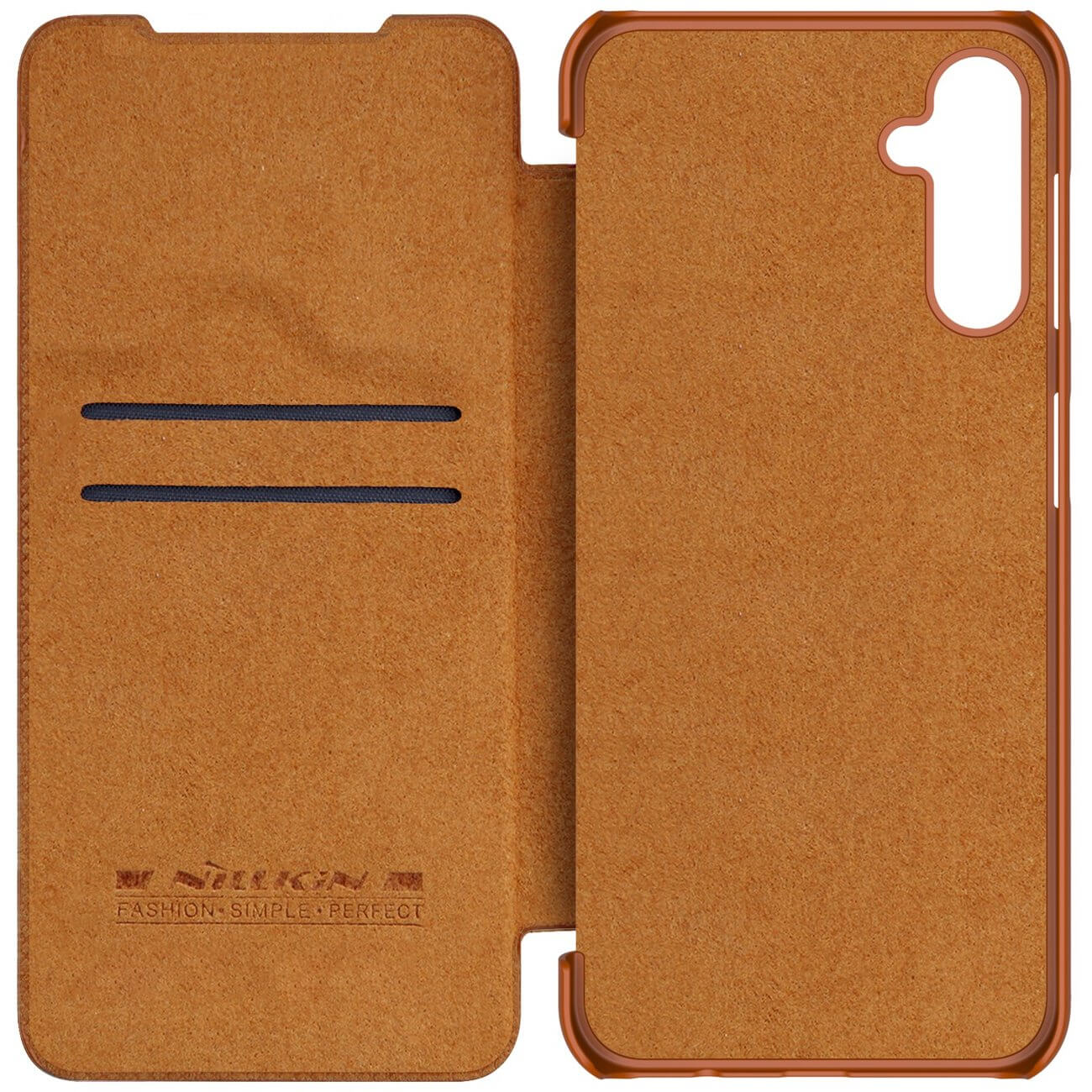 Nillkin Samsung Galaxy A14 5G Qin Leather Flip Book Case Θήκη Βιβλίο - Brown