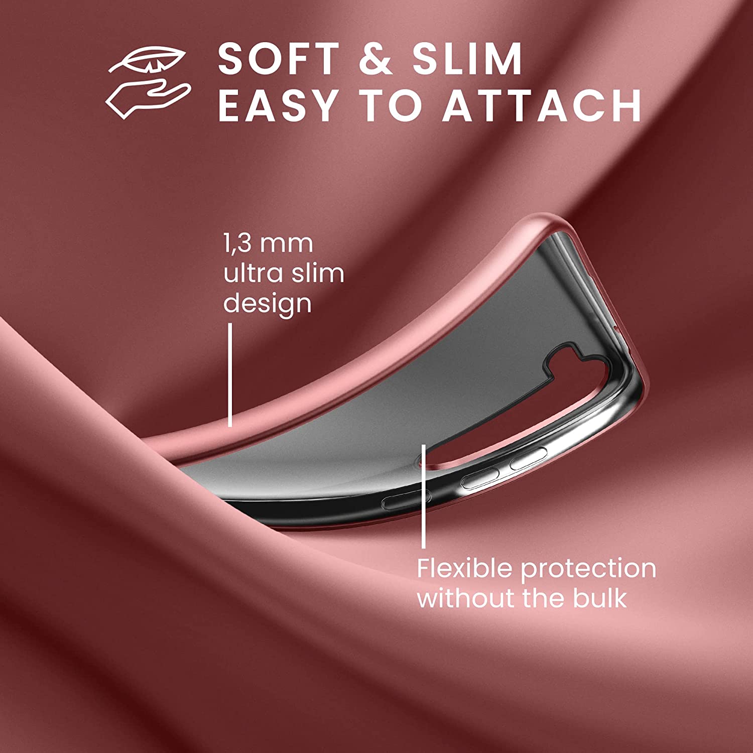 KW Samsung Galaxy S23 Θήκη Σιλικόνης TPU - Metallic Rose Gold - 60312.31