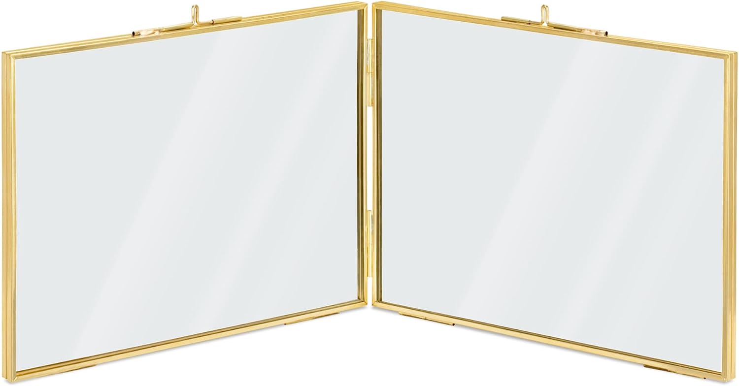 Navaris Αναδιπλούμενη Κορνίζα Διπλής Όψης για Φωτογραφίες - Gold - 54486.4