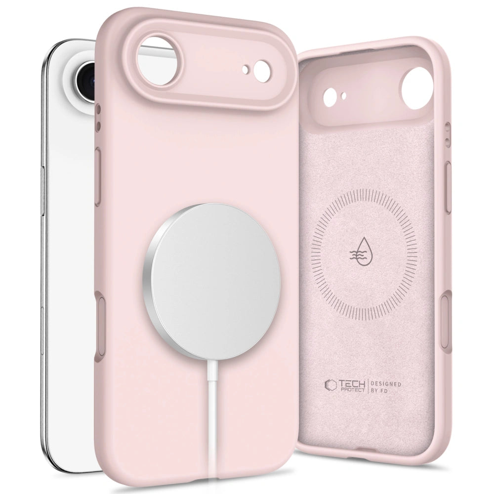 Tech-Protect iPhone Air Silicone MagSafe - Θήκη Σιλικόνης TPU - Pink Pearl