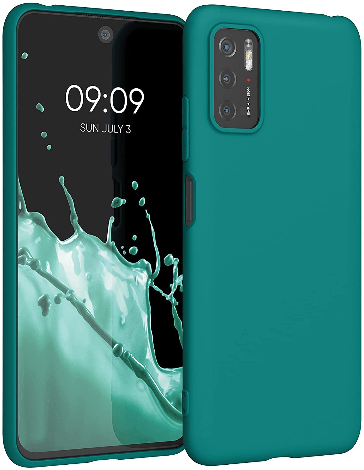 KW Xiaomi Poco M3 Pro 5G Θήκη Σιλικόνης TPU - Petrol Matte - 55363.57