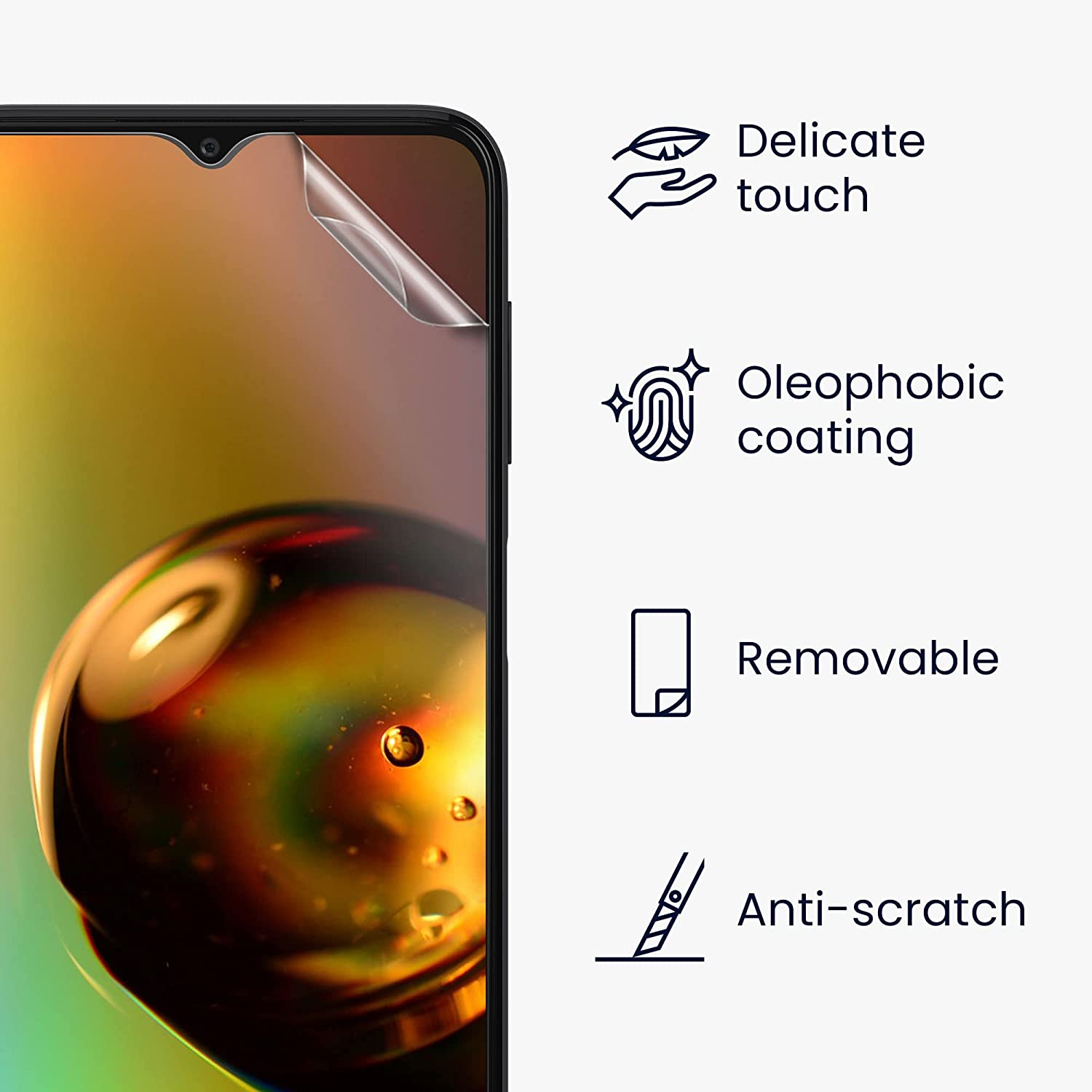 KW Samsung Galaxy A23 5G - 3 Μεμβράνες Προστασίας Οθόνης - Διάφανες - 57867.1