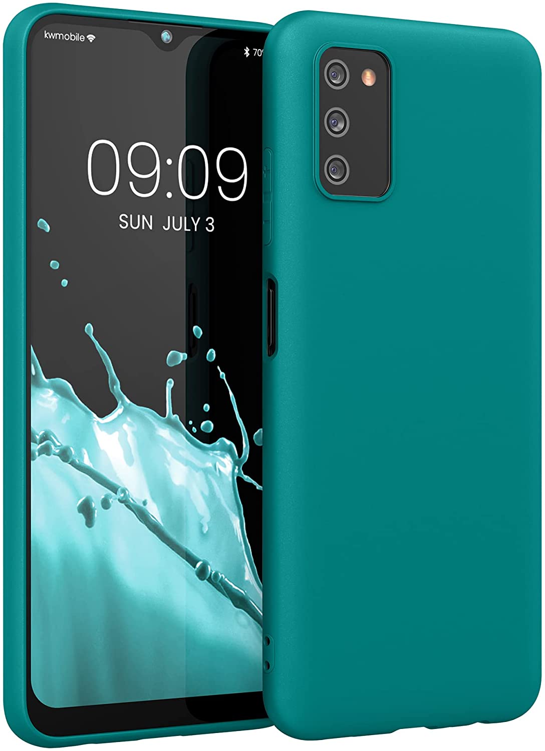 KW Samsung Galaxy A03s Θήκη Σιλικόνης TPU - Matte Petrol - 56517.57