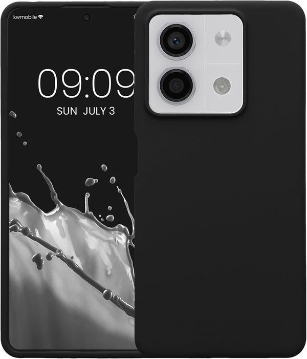 KW Xiaomi Redmi Note 13 5G Θήκη Σιλικόνης Rubberized TPU - Black