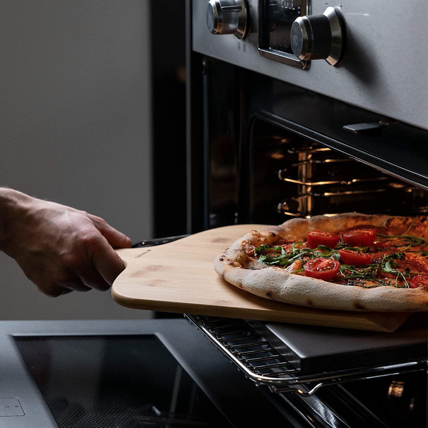 Navaris Πέτρα Ψησίματος Πίτσας με Φτυάρι - Black - 51246.01.02