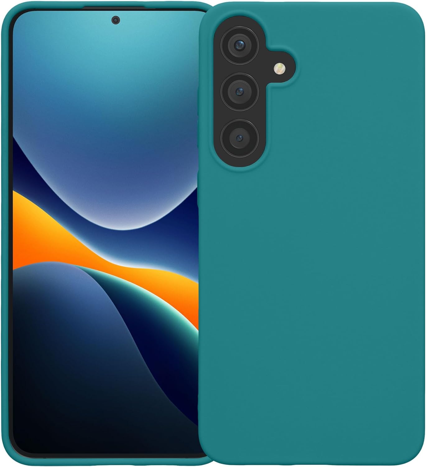 KW Samsung Galaxy S24+ Θήκη Σιλικόνης TPU - Petrol Matte