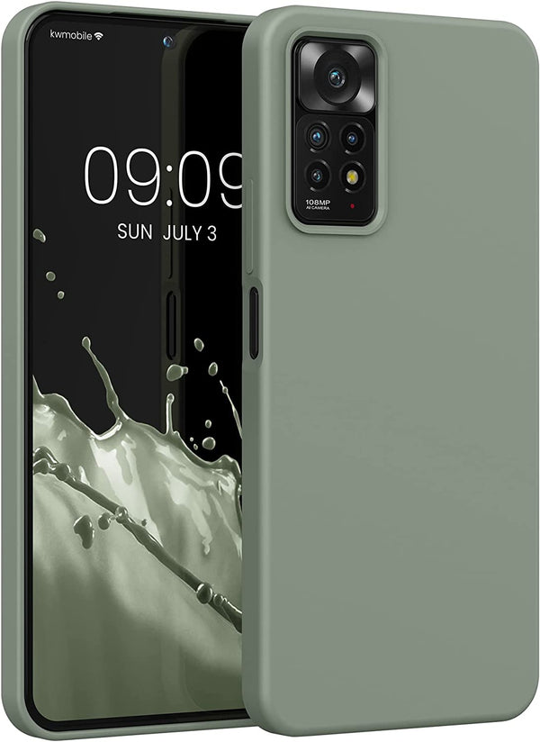 KW Xiaomi Redmi Note 11 Pro / Note 11 Pro 5G Θήκη Σιλικόνης Rubberized TPU - Grey Green - 57373.172