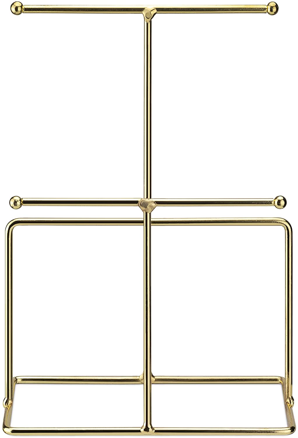 Navaris Μεταλλικό Stand Κοσμημάτων με 3 Βάσεις - Gold - 54707.21