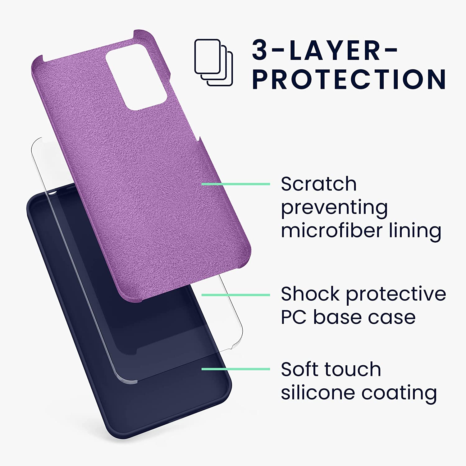 KW Xiaomi Redmi Note 11 Pro / Note 11 Pro 5G Θήκη Σιλικόνης Rubberized TPU - Deep Ocean - 57373.182