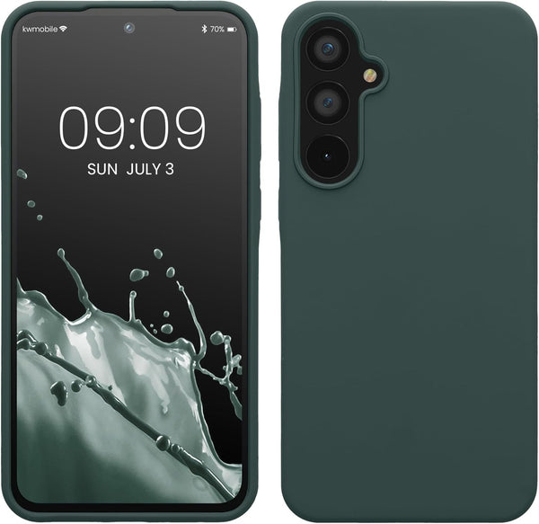 KW Samsung Galaxy A55 5G Θήκη Σιλικόνης Rubberized TPU - Blue Green