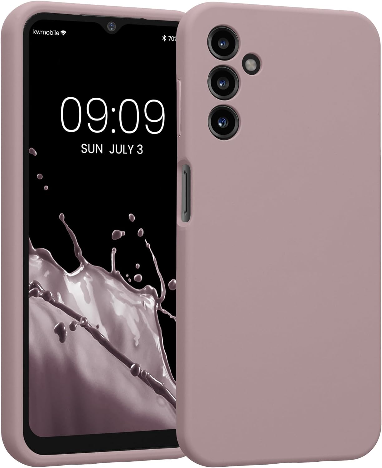 KW Samsung Galaxy A14 5G Θήκη Σιλικόνης Rubberized TPU - Nude Lilac