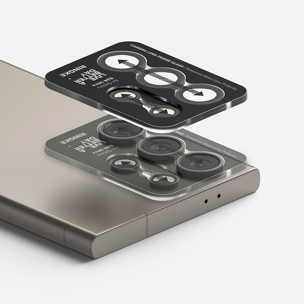 Ringke Samsung Galaxy S24 Ultra Lens Frame Glass Αντιχαρακτικό Γυαλί για την Κάμερα - Black