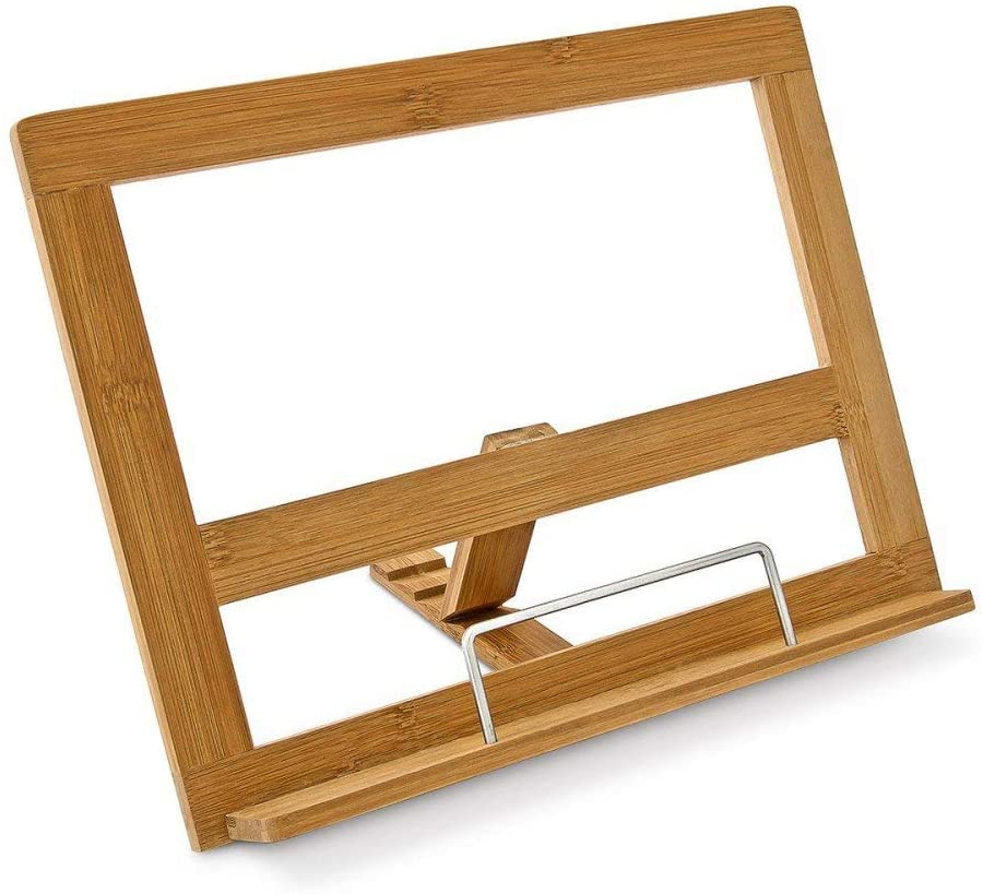 Relaxdays Ρυθμιζόμενη Βάση Βιβλίων από Μπαμπού - Brown - 4052025130770