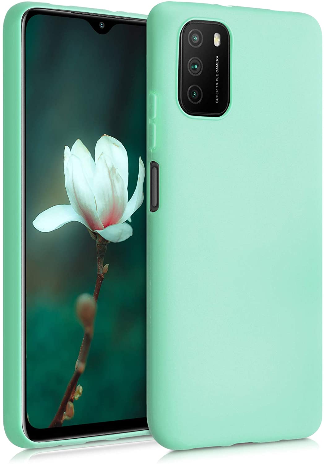 KW Xiaomi Poco M3 Θήκη Σιλικόνης TPU - Mint Matte - 53971.50