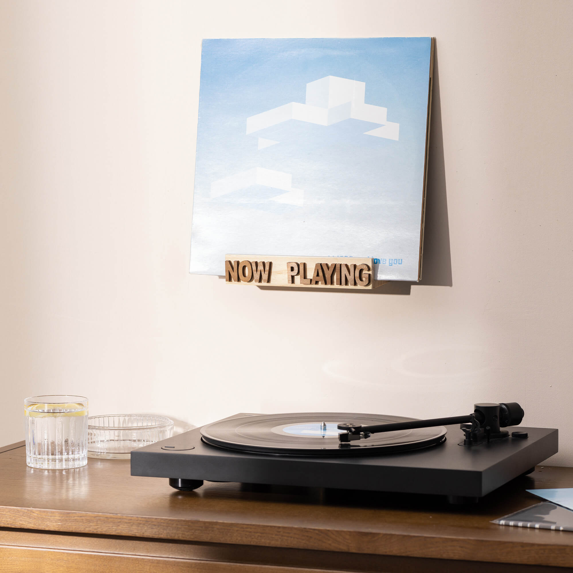 Navaris Ξύλινη Βάση Δίσκων Βινυλίου LP 8 Θέσεων - Design Now Playing - Brown - 60021.01