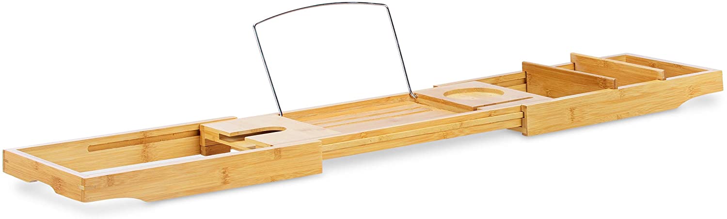 Relaxdays Ξύλινη Βάση από Μπαμπού για τη Μπανιέρα - Natural - 4052025215705